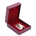 Rose Red Faux Leather and Rose Red Velvet LED Light Packaging Box - Sticky add to cart bar