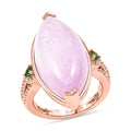 EverTrue Kunzite, Chrome Diopside Ring in 18K RG Plated (Size 10.0) 17.00 ctw - Sticky add to cart bar