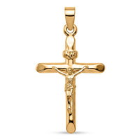 10K Yellow Gold Crucified Cross Pendant without Chain (0.50 g)