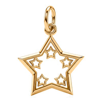 10K Yellow Gold Star Pendant without Chain (1.09 g)