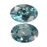 1.22 ctw Natural Blue Zircon Loose Gemstones (Set of 2)