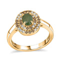 D'Joy Premium Ambanja Demantoid Garnet, Multi Gemstone Ring in 18K Vermeil YG Over Sterling Silver (Size 10.0) 1.50 ctw - Sticky add to cart bar