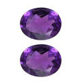 2.93 ctw Oval Cut African Amethyst Loose Gemstone (Set Of 2) (9x7 mm) - Sticky add to cart bar