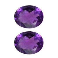 2.93 ctw Oval Cut African Amethyst Loose Gemstone (Set Of 2) (9x7 mm)