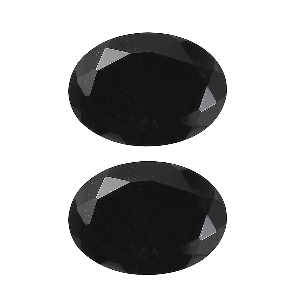 1.14 ctw Oval Cut Australian Black Tourmaline Loose Gemstone (Set Of 2) (7x5 mm)