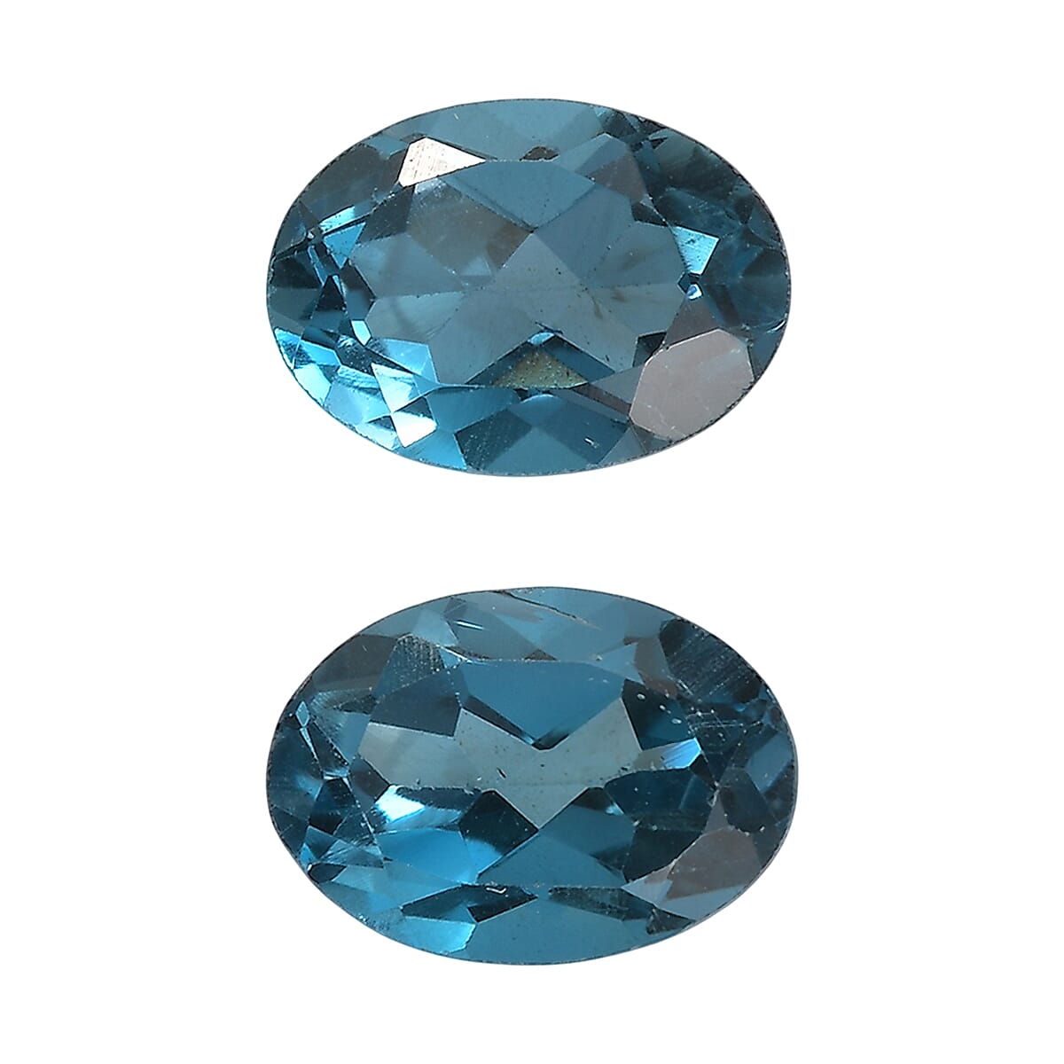 1.70 ctw London Blue Topaz Loose Gemstones(Set of 2)