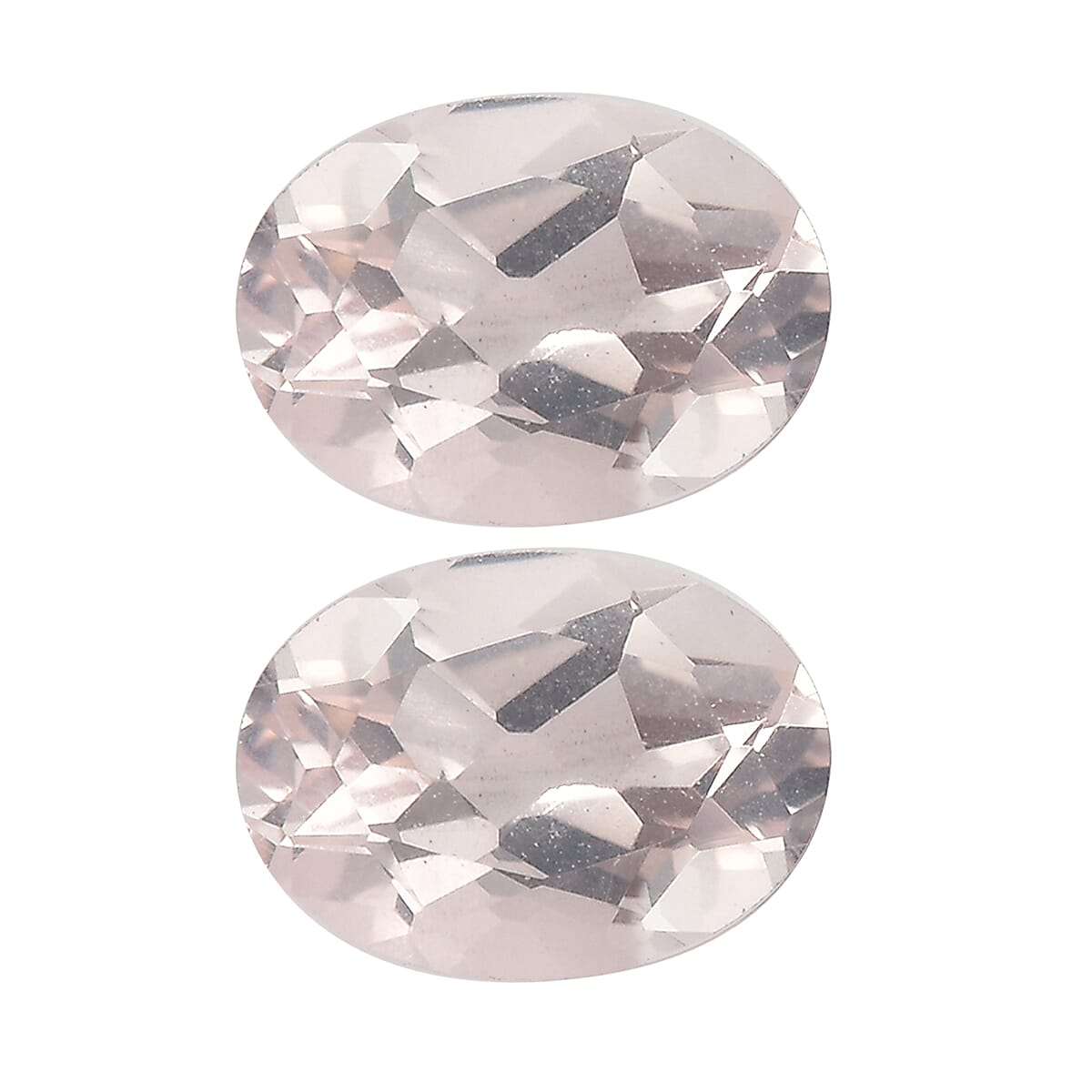 1.32 ctw Oval Cut Rose Quartz Loose Gemstone (Set Of 2) (7x5 mm)