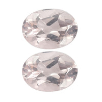 1.32 ctw Oval Cut Rose Quartz Loose Gemstone (Set Of 2) (7x5 mm)