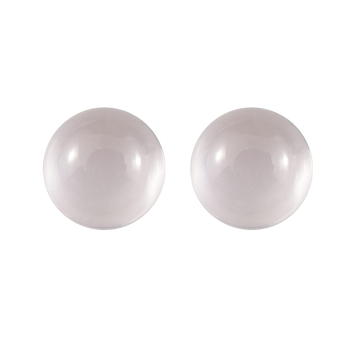 1.38 ctw Round Cut Rose Quartz Loose Gemstone (Set Of 2) (6 mm)