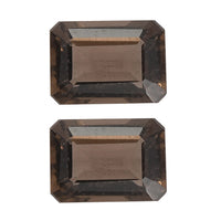 1.00 ctw Octagon Cut Smoky Quartz Loose Gemstone (Set Of 2) (7x5 mm)