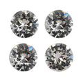3.26 ctw Round Cut White Swarovski Crystal Loose Stone (Set Of 4) (6.25 mm) - Sticky add to cart bar