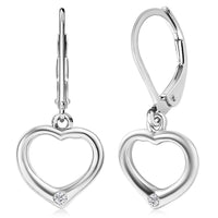 EverTrue Moissanite Earrings in Platinum Bond
