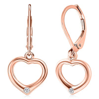 EverTrue Moissanite Earrings in Platinum Bond