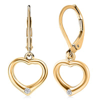 EverTrue Moissanite Earrings in Platinum Bond