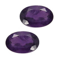 0.70 ctw Oval Cut African Amethyst Loose Gemstone – AAA Grade (Set Of 2) (6x4 mm) - Sticky add to cart bar