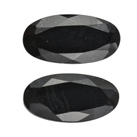 4.52 ctw Oval Cut Australian Black Tourmaline Loose Gemstone (Set Of 2) (12x6 mm)