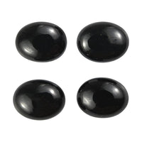 6.83 ctw Oval Cut Australian Black Tourmaline Loose Gemstone (Set Of 4) (9x7 mm)