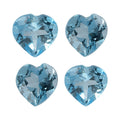 1.11 ctw Heart Cut Blue Topaz Loose Gemstones (Set Of 4) (4 mm) - Sticky add to cart bar