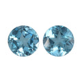 1.93 ctw Round Cut Blue Topaz Loose Gemstones (Set Of 2) (6 mm) - Sticky add to cart bar