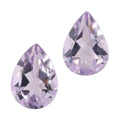 1.18 ctw Pear Cut Rose De France Amethyst Loose Gemstone (Set Of 2) (7x5 mm) - Sticky add to cart bar