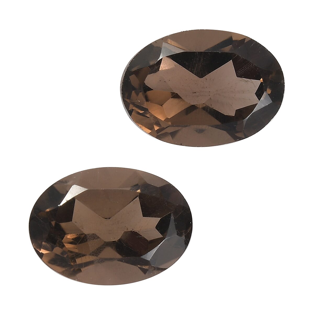 1.43 ctw Oval Cut Smoky Quartz Loose Gemstone (Set Of 2) (7x5 mm)
