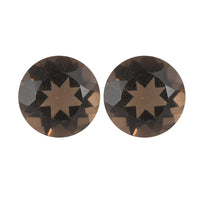 0.99 ctw Round Cut Smoky Quartz Loose Gemstone (Set Of 2) (5.25 mm)