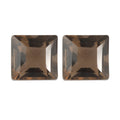 1.80 ctw Square Cut Smoky Quartz Loose Gemstone (Set Of 2) (6 mm) - Sticky add to cart bar