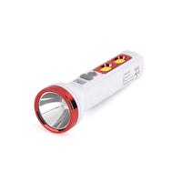 Red 1200mAh Solar Chargeable Torch