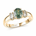Luxoro 10K Yellow Gold AAA Ambanja Demantoid Garnet, Diamond (I2) Ring (Size 6.0) 1.15 ctw - Sticky add to cart bar