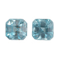0.91 ctw Asscher Cut Natural Blue Zircon Loose Gemstone (4x4 mm) - Sticky add to cart bar