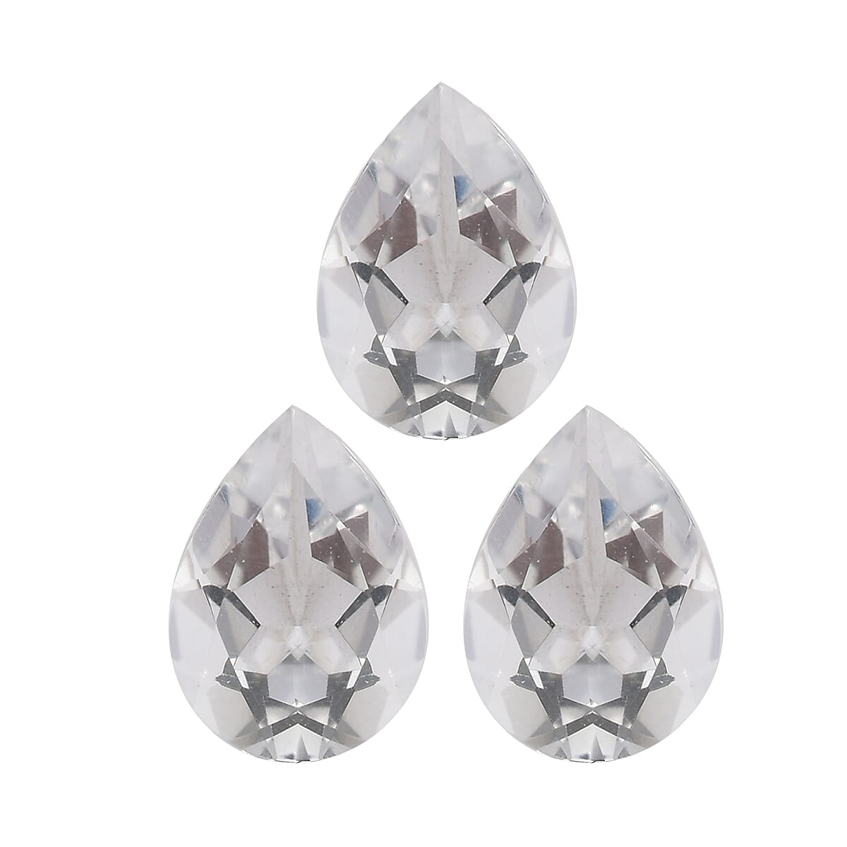 1.56 ctw Pear Cut Brazilian Petalite Loose Gemstone (Set Of 3) (7x5 mm)