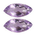 2.40 ctw Marquise Cut Rose De France Amethyst Loose Gemstone (Set Of 2) (12x6 mm) - Sticky add to cart bar