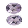 1.24 ctw Oval Cut Rose De France Amethyst Loose Gemstone (Set Of 2) (7x5 mm) - Sticky add to cart bar