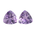 0.72 ctw Trillion Cut Rose De France Amethyst Loose Gemstone (Set Of 2) (5 mm) - Sticky add to cart bar