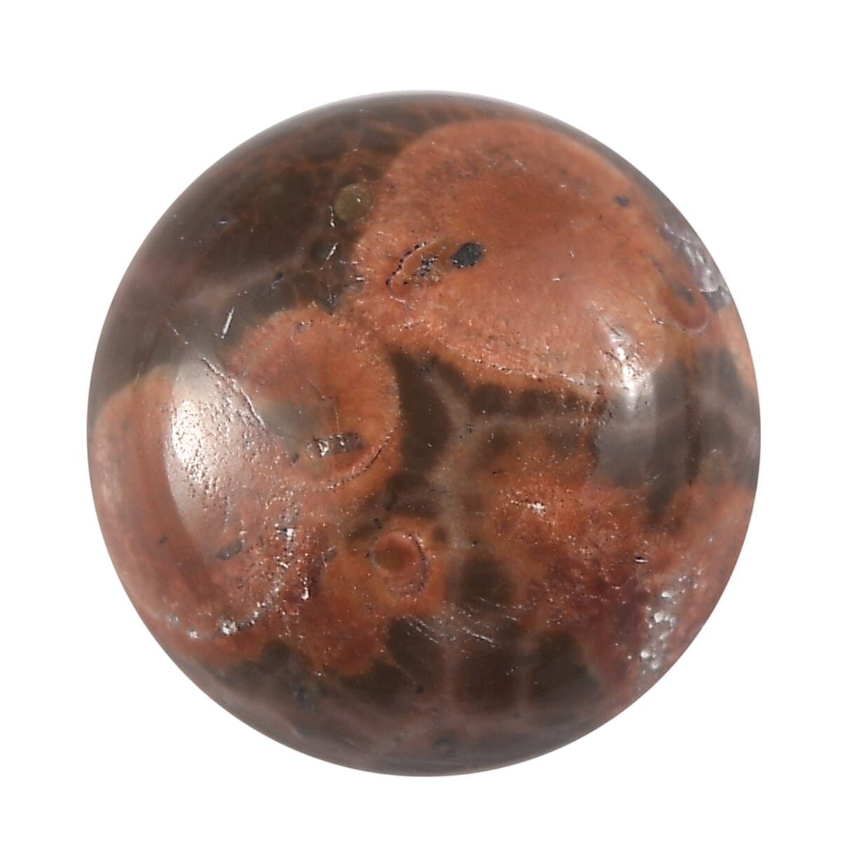 1.32 ctw Round Cut Poppy Jasper Loose Gemstone (8 mm)