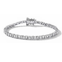 Luxuriant Lab Grown Diamond (G-H, SI) Bracelet in Rhodium Over Sterling Silver (8.00 In) 2.60 ctw