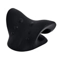Livmore Black Faux Leather Ergonomic Support Pillow - Sticky add to cart bar