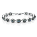 EverTrue Malagasy Labradorite Fancy Bracelet in Platinum Bond (8.00 In) 20.50 ctw - Sticky add to cart bar