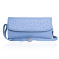 Grand Pelle Pink Genuine Ostrich Leather Crossbody Clutch Bag - Sticky add to cart bar