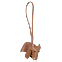 Passage Brown Genuine Leather Handcrafted Cow Keychain