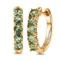D'Joy Premium Tanzanian Mint Garnet 1.25 ctw Sparkle Hoop Earrings in 18K Vermeil Yellow Gold Over Sterling Silver - Sticky add to cart bar