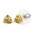 D'Joy Tanzanian Mint Garnet 0.75 ctw Solitaire Stud Earrings in Rhodium Over Sterling Silver - Sticky add to cart bar