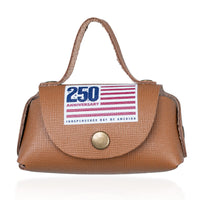 Passage Brown Genuine Leather Earbud Purse Keychain