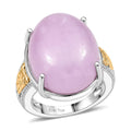 EverTrue Kunzite Ring in 18K YG Plated and Platinum Bond (Size 10.0) 22.65 ctw - Sticky add to cart bar