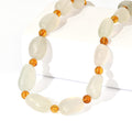 EverTrue Prehnite and Amber 275.00 ctw Beaded Necklace (18 Inches) in 18K YG Plated - Sticky add to cart bar