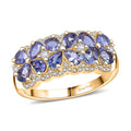 EverTrue Tanzanite and White Zircon 2.15 ctw Ring in 18K YG Plated - Sticky add to cart bar