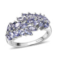 EverTrue Tanzanite Blue Fern Ring in Platinum Bond (Size 10.0) 1.85 ctw - Sticky add to cart bar