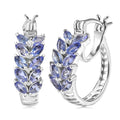 EverTrue Tanzanite 1.85 ctw Blue Fern Earrings in Platinum Bond - Sticky add to cart bar