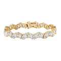 D'Joy Moissanite Bracelet in 18K Vermeil YG Over Sterling Silver (6.50 In) 12.65 ctw - Sticky add to cart bar