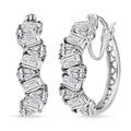 D'Joy Moissanite Hoop Earrings in 18K Vermeil YG Over Sterling Silver 4.70 ctw - Sticky add to cart bar